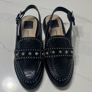 Dolce Vita Black Embellished Loafers